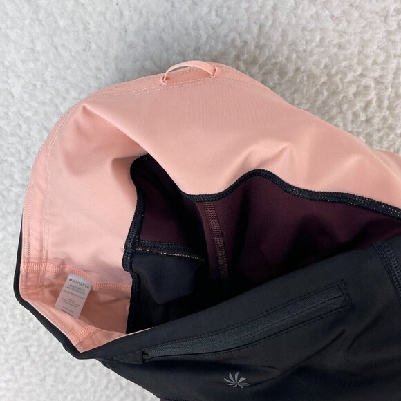 Athleta‎ Velocity Stash Pocket Crop Leggings Womens Colorblock Stretch Size M - Picture 15 of 16